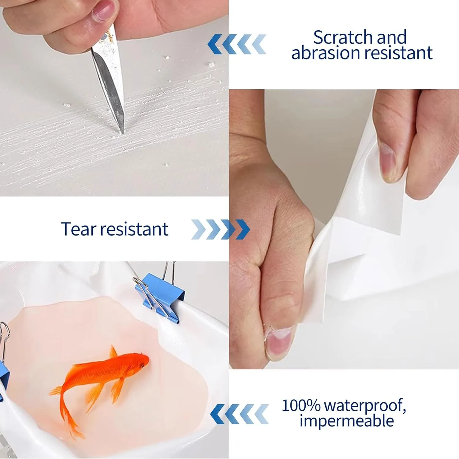 Camping Tarp, White Sheet 500g/m² Heavy Duty Tarp Cover Suitable for Reinforced Edges of Roofs, Camping, Patios, Swimming Pools, Boats Cover(5x5m)
