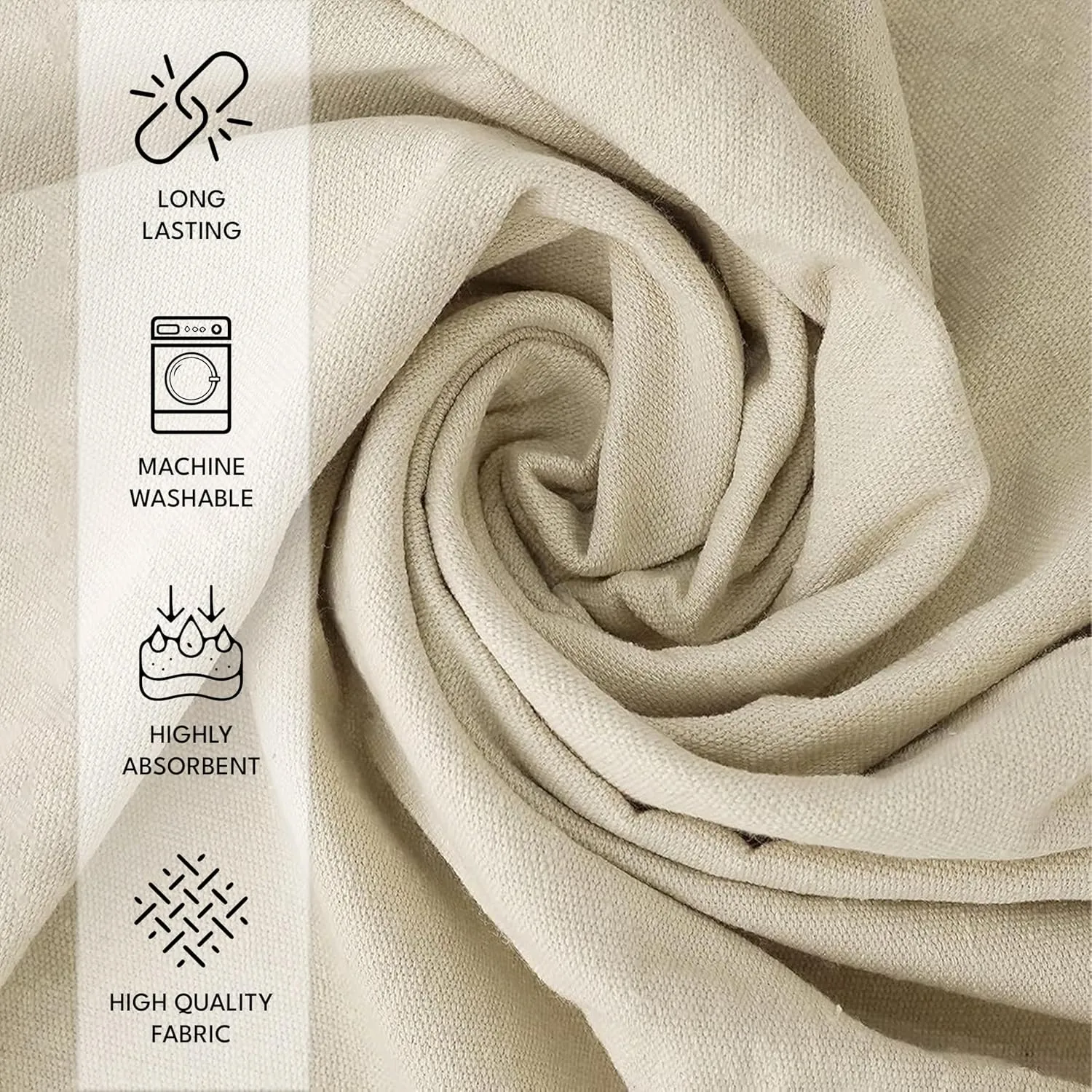 Canvas Painters Drop Cloth (Size 9 x 12 Feet - Pack of 2) - Pure Cotton Paint Drop Cloth for Painting, Curtains, Furniture & Floor Protection - All Purpose Thick Canvas tarp with Double Stitched Edges