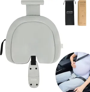 Car Seat Cushion for Pregnancy, Integrated Abdominal Pad, Elastic Breathable Fabric Reduce Belly Compression, Enhance Driving and Traveling Comfort