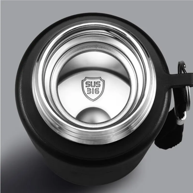 Car Vacuum Insulated Stainless Steel Water Bottle For Mazda Biante 2008-2018,Thermos Mug Leak Proof Insulated Water Bottle Reusable Water Bottle Travel Mug Thermo Mug,Black-600ml