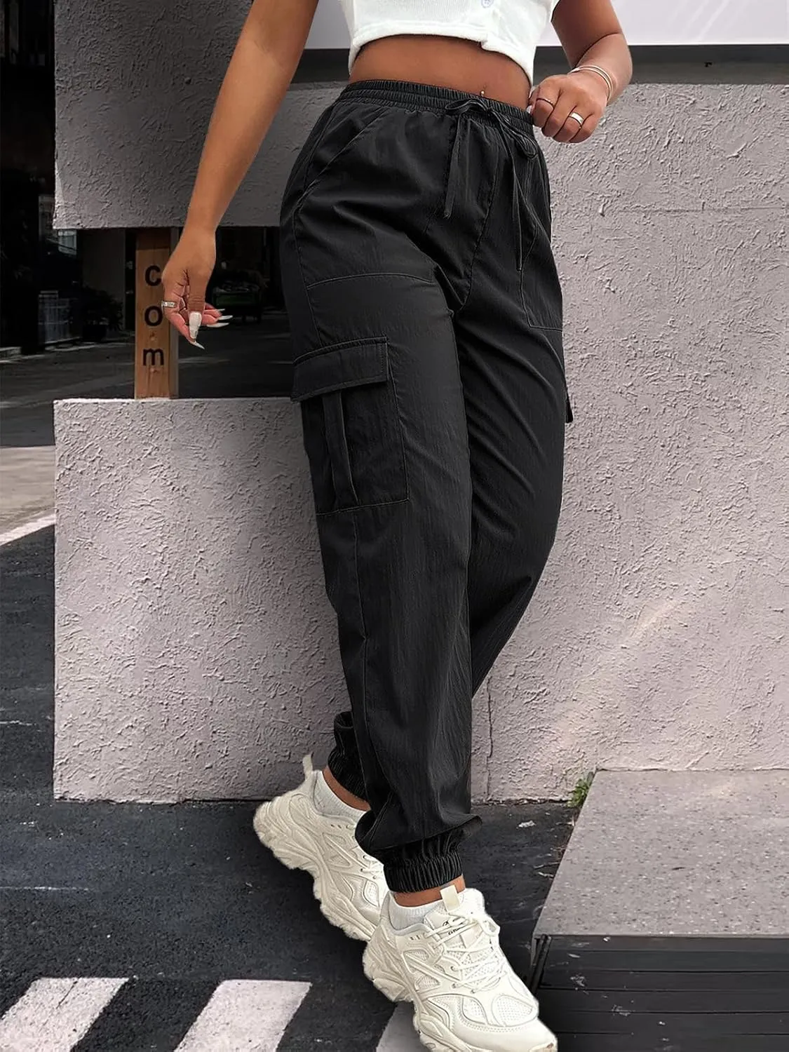 Cargo Pants Women Lightweight Joggers Quick Dry Summer Hiking Pants with Pockets