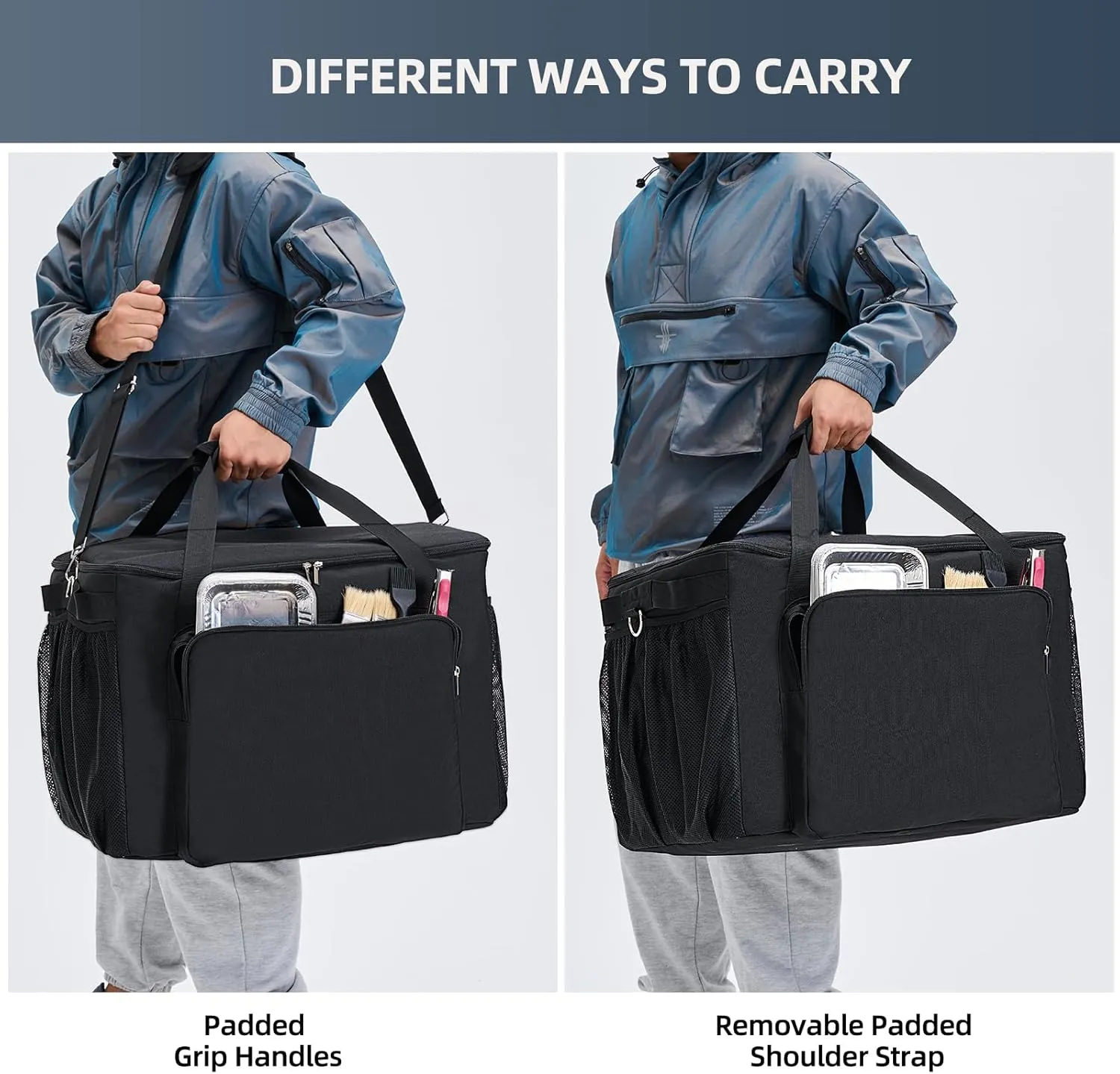Carry Bag for Ninja Pizza oven, Accessories for Ninja Woodfire Outdoor Pizza Oven OO100 series, Padded Carrying Case with Muti-Pockets and Shoulder Straps, Water-Resistant (Bag Only)