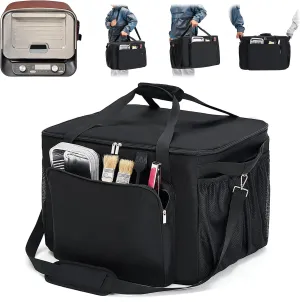 Carry Bag for Ninja Pizza oven, Accessories for Ninja Woodfire Outdoor Pizza Oven OO100 series, Padded Carrying Case with Muti-Pockets and Shoulder Straps, Water-Resistant (Bag Only)