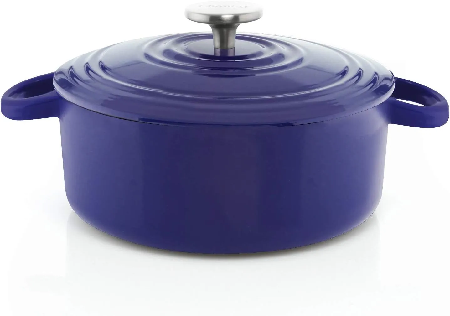 Chantal Cast Iron Dutch Oven, 3 qt, US Formulated Premium Enamel, Cobalt Blue