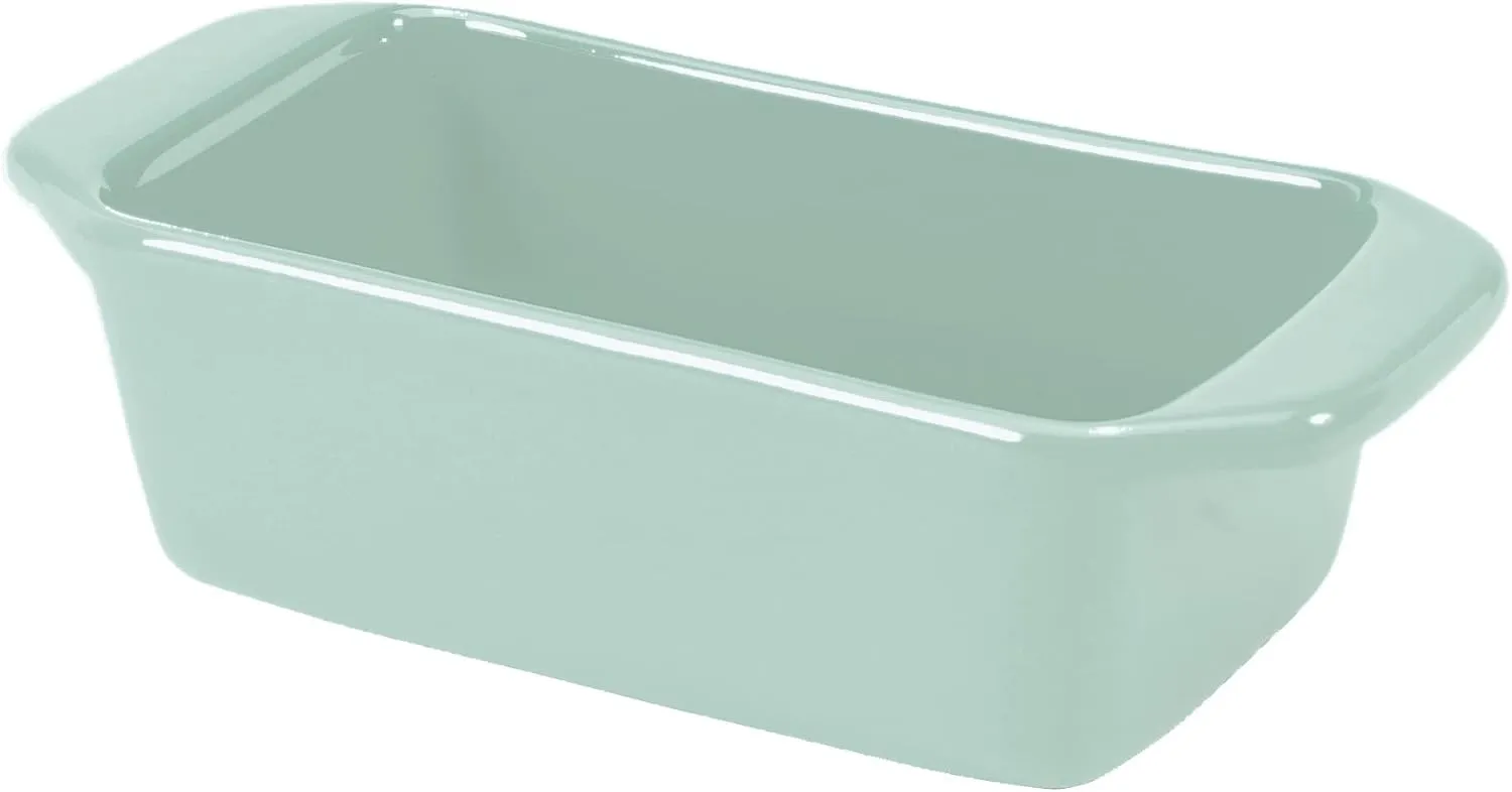 Chantal Classic 1.5 quart Ceramic Loaf Pan, 9" x 4.75" x 2.75", Sage Green, (93A-LF22 SA)