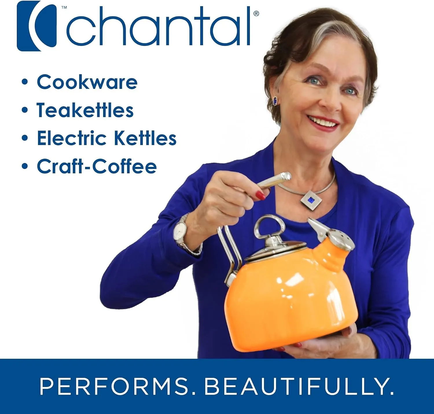 Chantal Classic Ceramic 2-pc Simple Baker's Set, 8" Sq Baker & 13"x9" Rect Baker, Glacier Blue,93A-2033 BQ