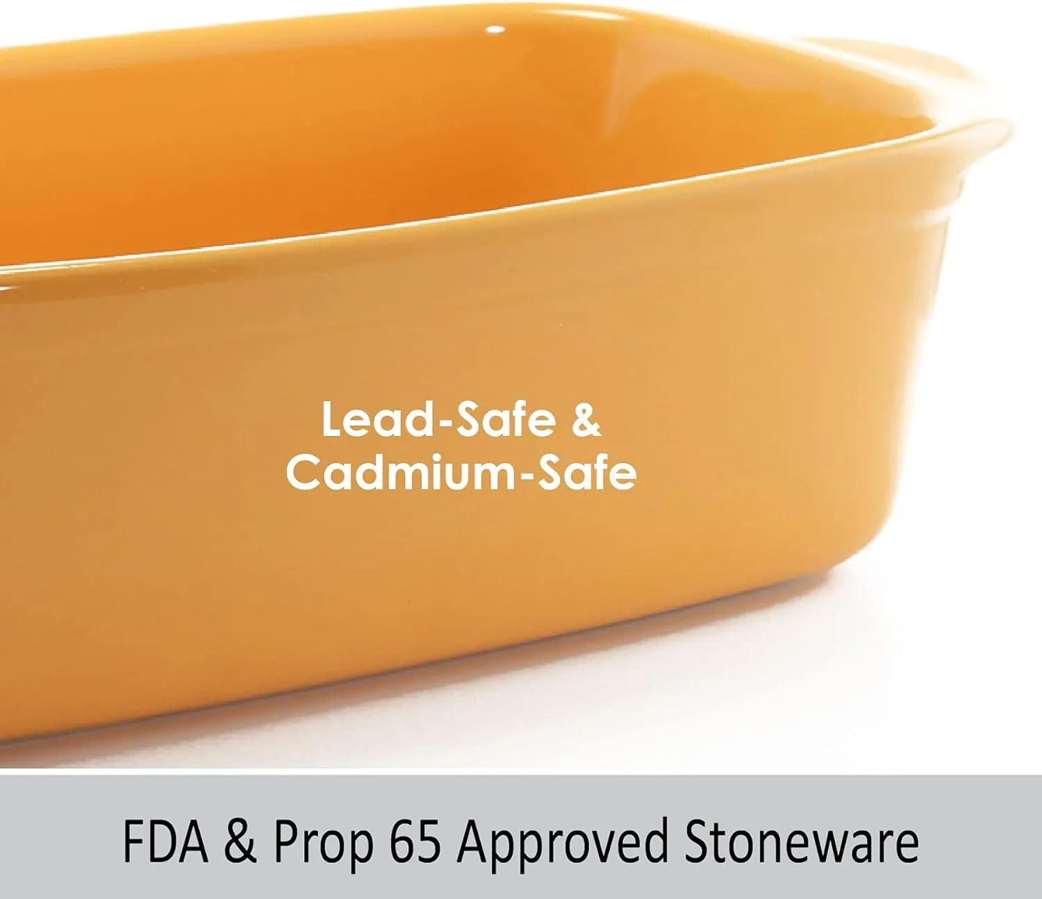 Chantal Classic Ceramic Baker, 2 quart, Marigold, 8" Sq Baker (93A-SQ20 MY)