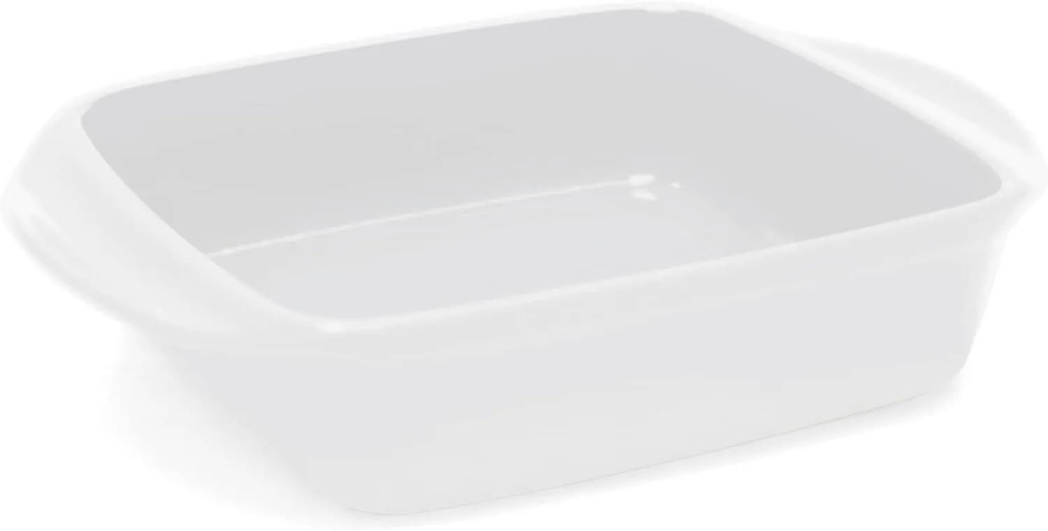 Chantal Classic Ceramic Bakeware, 8" Sq Baker, White