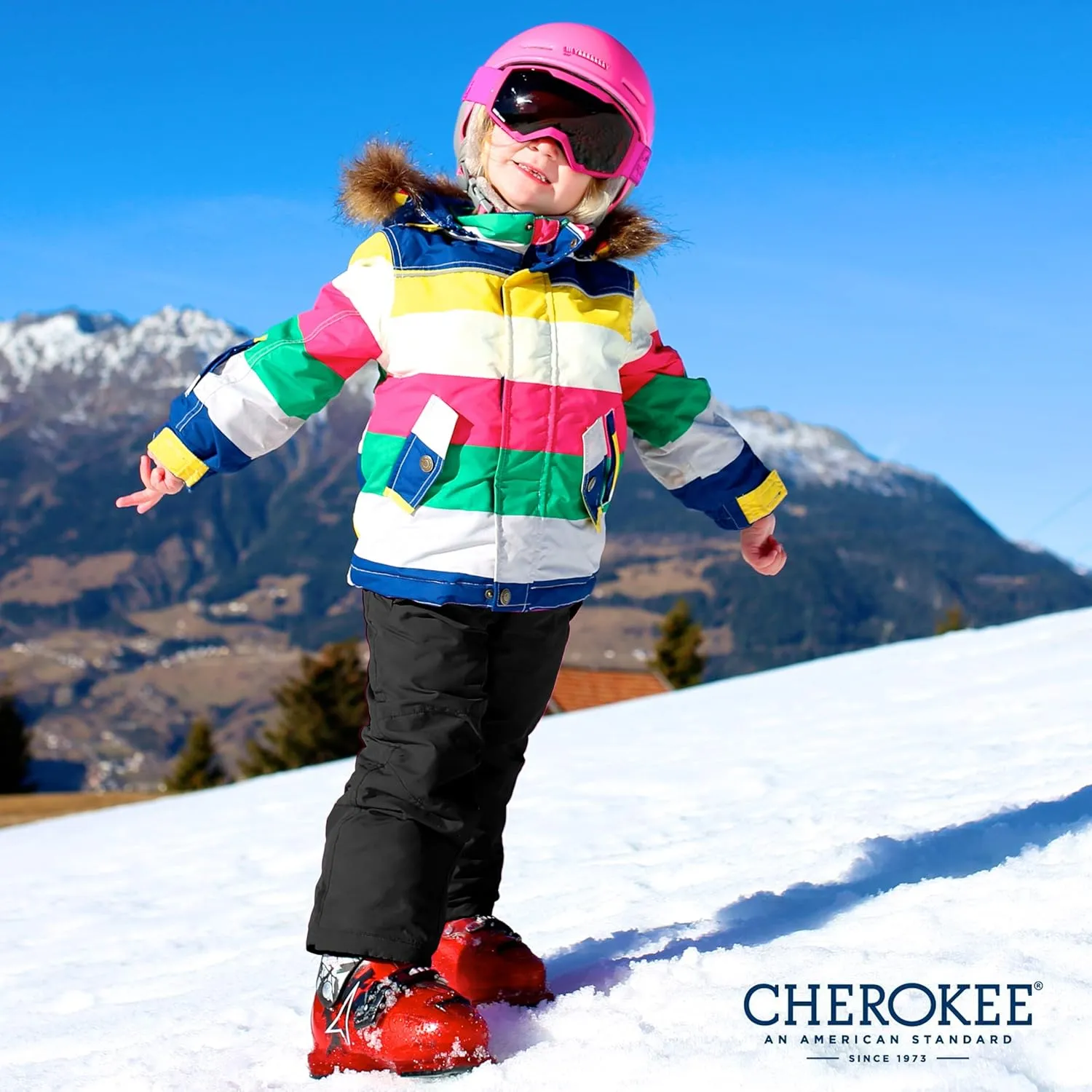Cherokee Kids' Snow Pants - Boys and Girls Insulated Heavyweight Water-Resistant Ski Pants (4-18)