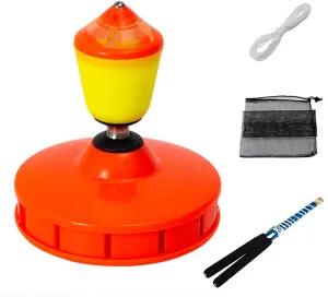 Chinese Yoyo Set Diabolo with Whistle Sound ,Nonuple Bearings Diabolo Chinese Yo-yos Juggling Toys Colorful Diabolo with Diablo Sticks, Diabolo String&Net Bag (Nine Bearing red)