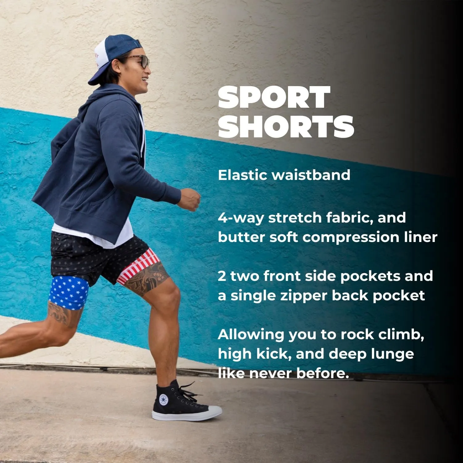 Chubbies Mens Athletic Shorts - Gym & Workout Compression Shorts, 5.5" Inseam