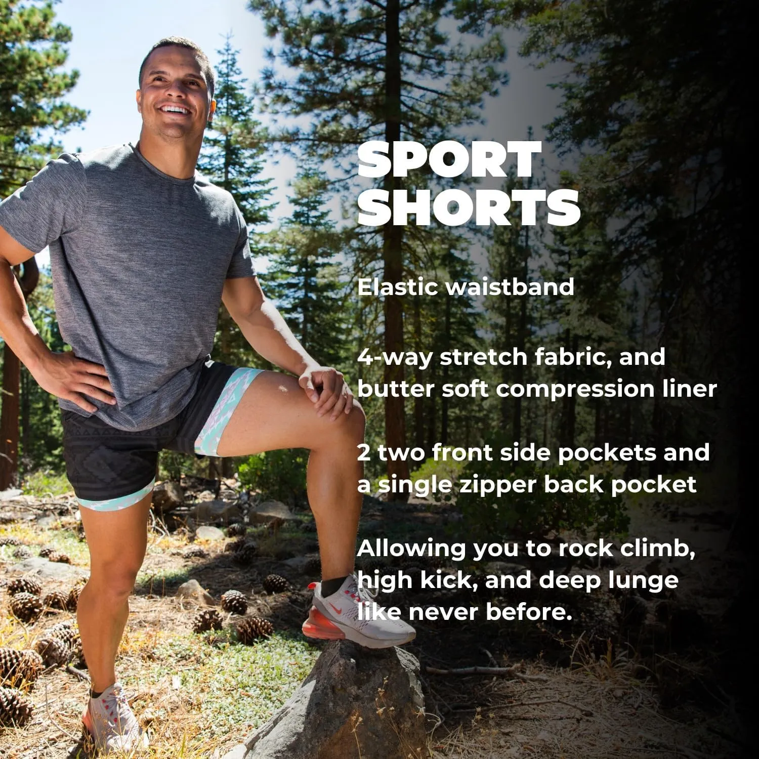 Chubbies Mens Athletic Shorts - Gym & Workout Compression Shorts, 5.5" Inseam
