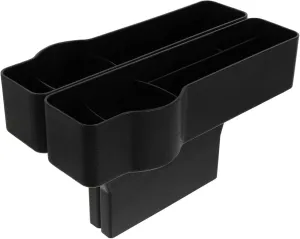 Ciieeo 2pcs Leak Car Seat Gap Storage Box Multifunctional Organizer for Mobile Phones Cups Car Accessories Fits Vehicles Easy Installation