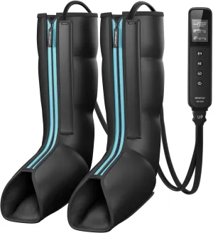 CINCOM Leg Massager for Circulation and Pain Relief, Air Compression Massager for Foot and Leg Helpful for Lymphedema Edema Restless and Relaxation Birthday Gifts for Women Men