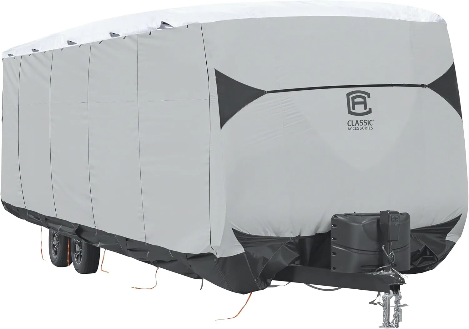 Classic Accessories 80-383-101401-EX Skyshield Travel Trailer Cover Grey 18 Ft. - 20 Ft.