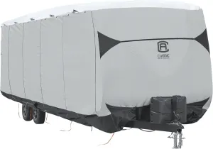 Classic Accessories 80-383-101401-EX Skyshield Travel Trailer Cover Grey 18 Ft. - 20 Ft.
