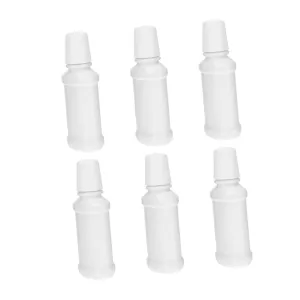 Compact Oral 6 Pcs 200ml Portable Plastic Mouthwash Bottle Graduation Travel Companion for Easy Cleaning