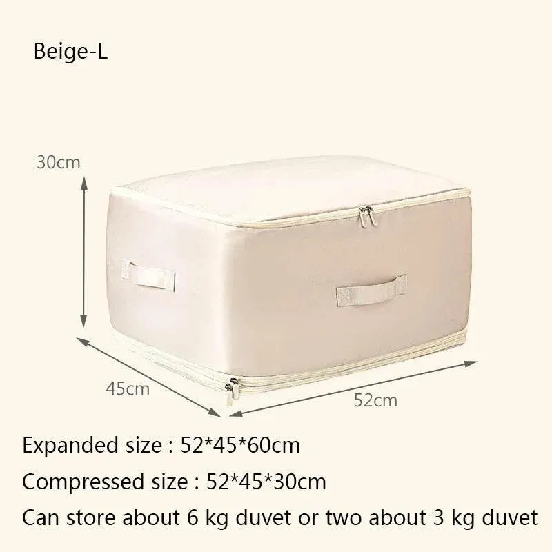 Compression Duvet Organizer Bag - Space Saving Storage Solution