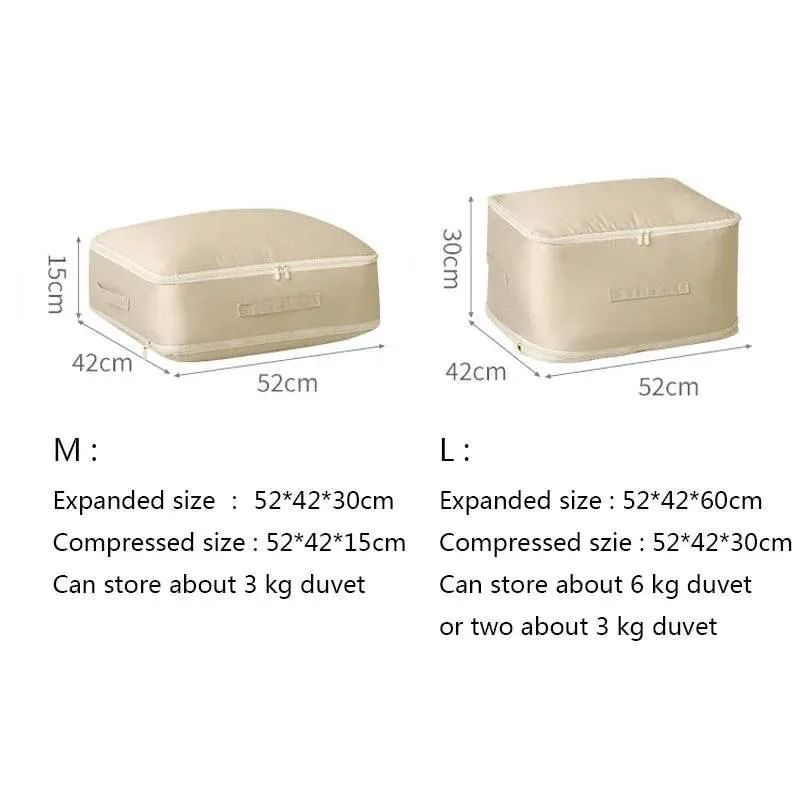 Compression Duvet Organizer Bag - Space Saving Storage Solution