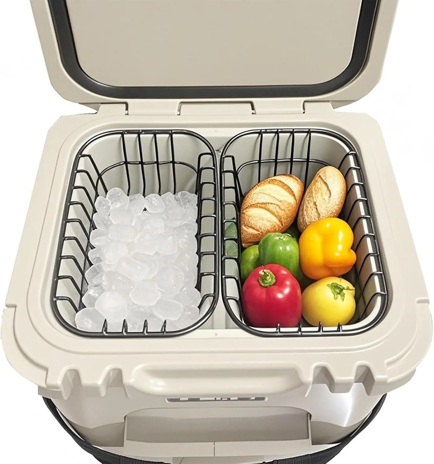 Cooler Basket Compatible with YETI Roadie 24 and Yeti Roadie 32, Dry Goods Wire Cooler Rack Storage Will Keep Smaller Items Dry and Stay Goods High for Roadie 24,32 Ice Chest Good to Hold Fruit, etc.
