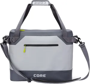 CORE Insulated Leak Proof Soft Coolers for Camping, Outdoor, Lunch, Travel, Picnic, Beach Accessories / 12 Can / 20 Can / 30 Can / 36 Can Small & Large Portable Cooler Tote Bags