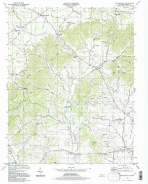Cottontown TN topo map, 1:24000 Scale, 7.5 X 7.5 Minute, Historical, 1994, Updated 1997, 27.4 x 22 in