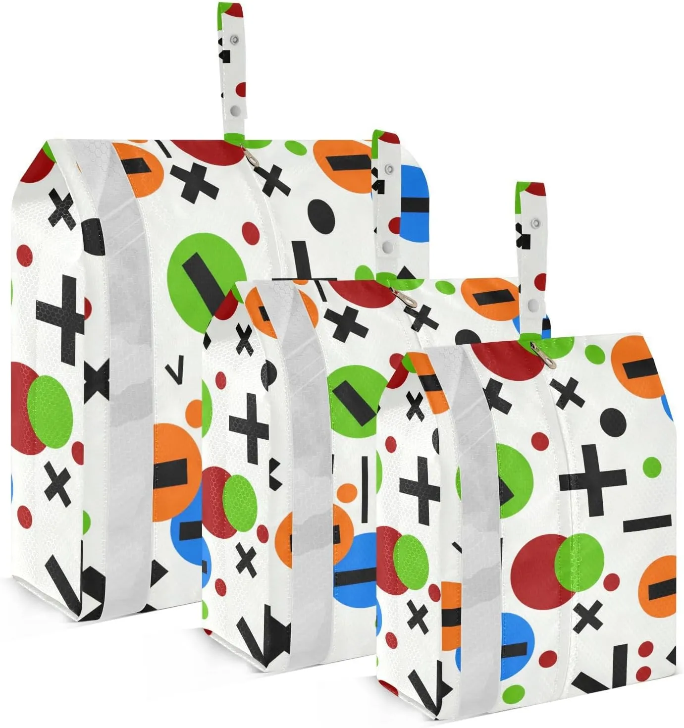 Create Vibrant Travel Storage Bag with Lanyard - Portable Lightweight Classified Storage Bag with Zipper, Dust and Waterproof Travel Packing Cube for Suitcase,3 Pieces