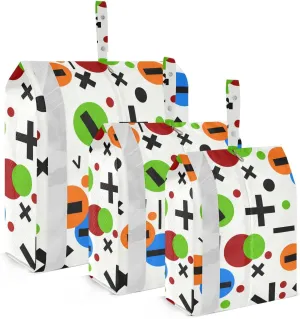 Create Vibrant Travel Storage Bag with Lanyard - Portable Lightweight Classified Storage Bag with Zipper, Dust and Waterproof Travel Packing Cube for Suitcase,3 Pieces