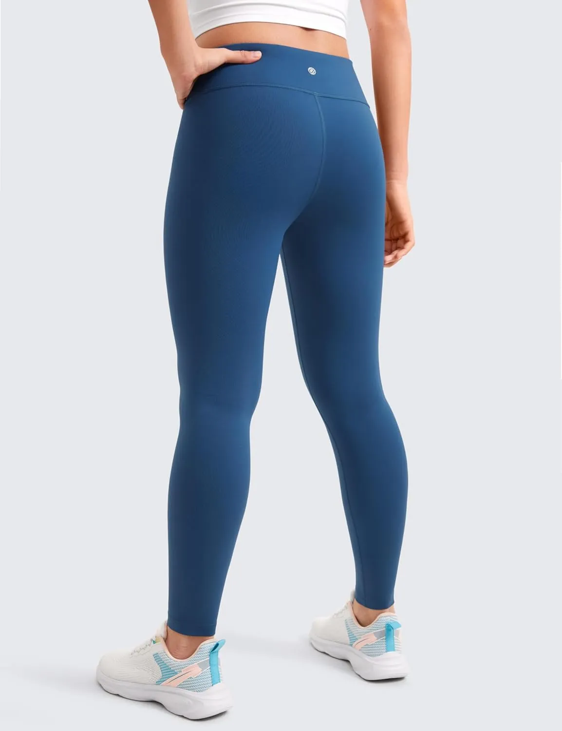 CRZ YOGA Girls Butterluxe Full Length Athletic Leggings - Kids High Waist Lounge Pants Active Dance Running Yoga Tights