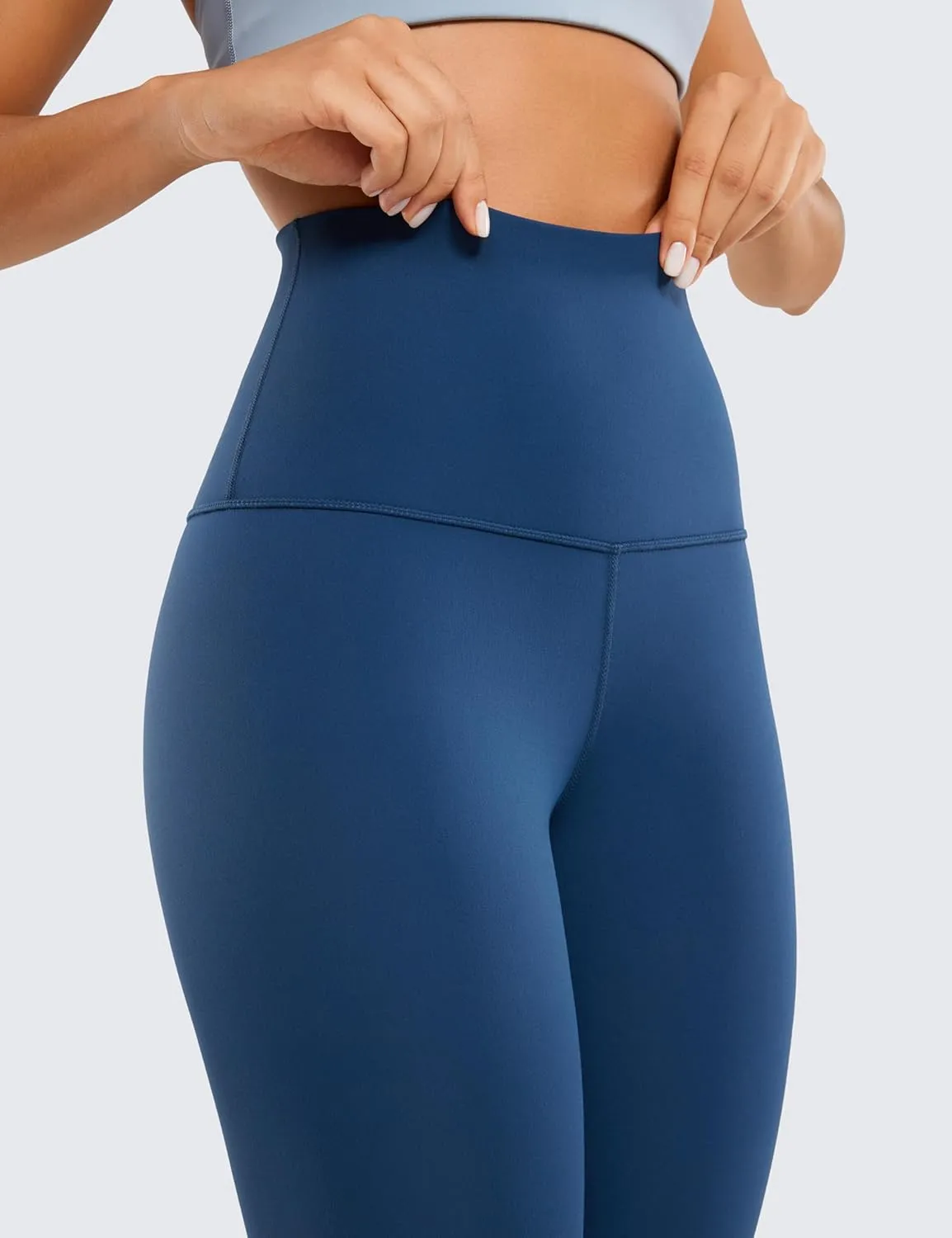 CRZ YOGA Super High Waisted Butterluxe Yoga Pants 25 Inches - Buttery Soft Workout Leggings for Women Over Belly