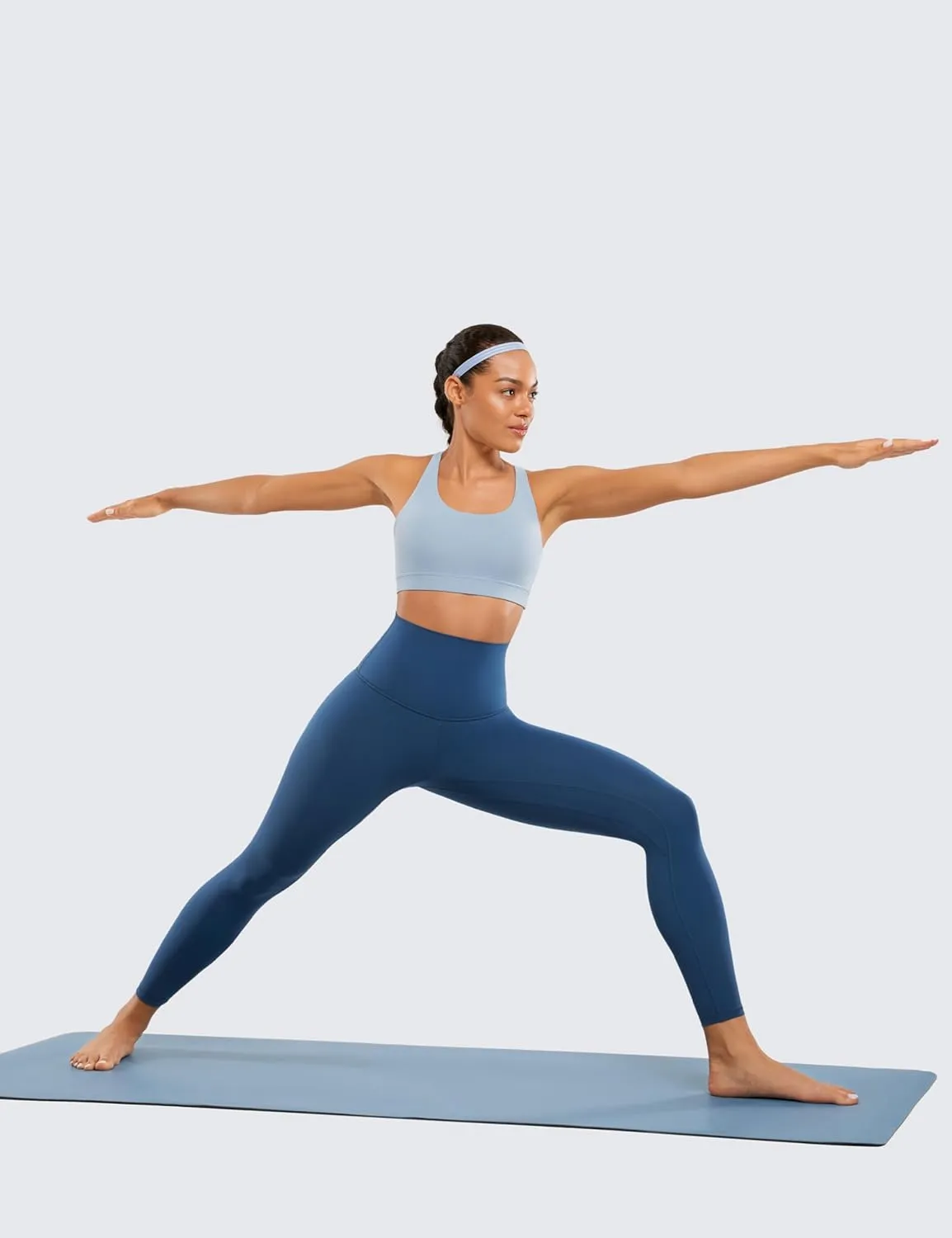 CRZ YOGA Super High Waisted Butterluxe Yoga Pants 25 Inches - Buttery Soft Workout Leggings for Women Over Belly