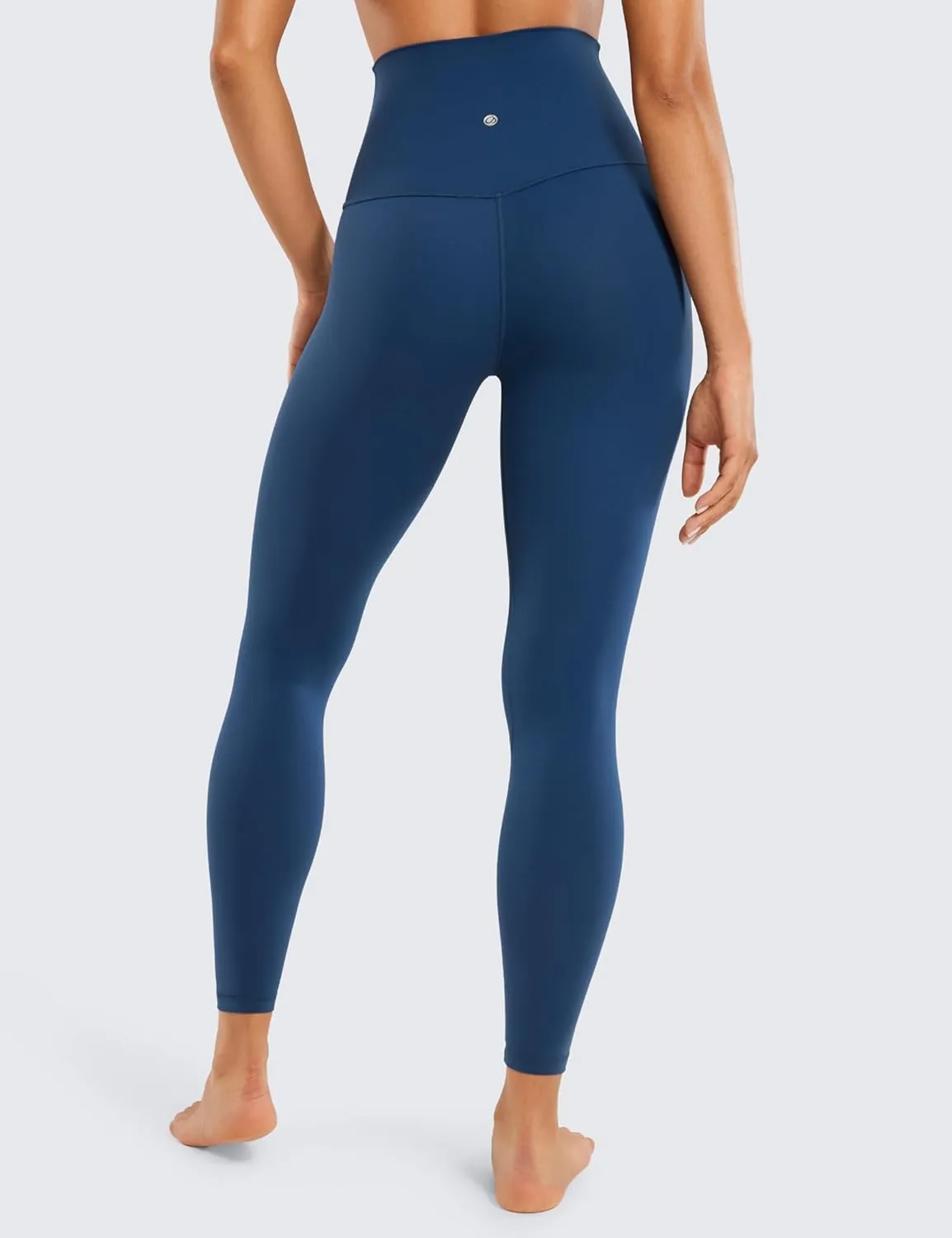 CRZ YOGA Super High Waisted Butterluxe Yoga Pants 25 Inches - Buttery Soft Workout Leggings for Women Over Belly