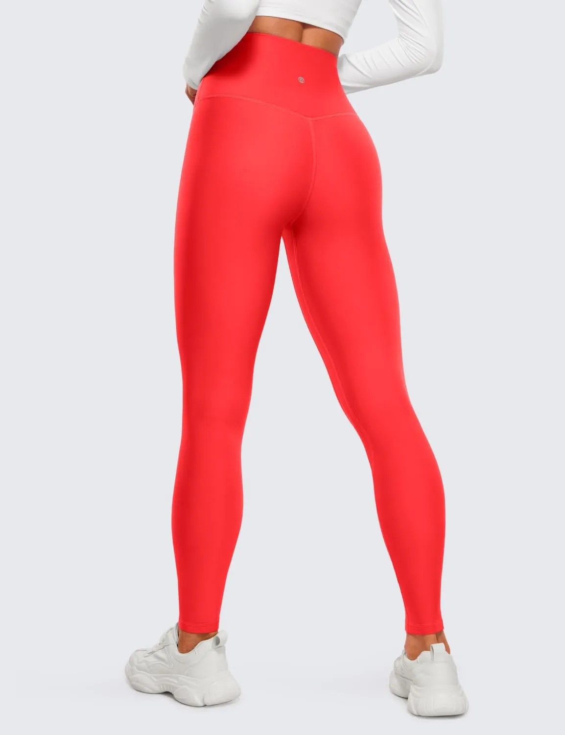 CRZ YOGA Thermal Fleece Lined Leggings Women 28'' - Winter Warm Workout Hiking Pants High Waisted Yoga Tights Full Length