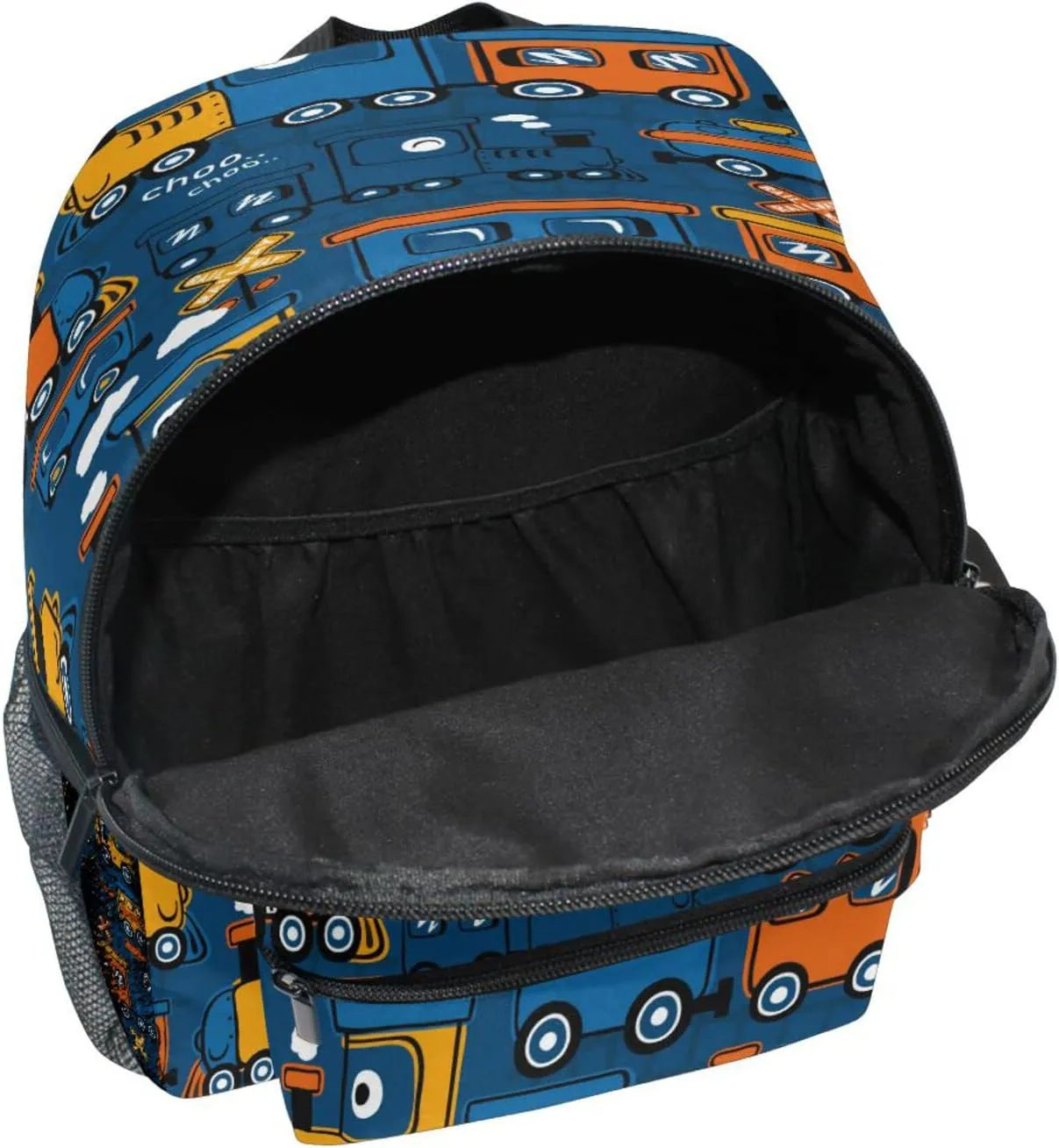Custom Toddler Backpack for Boy's/Girl's, Add Name Here Made Personalized Children Kindergarten School Book Bag Funny Steam Train S