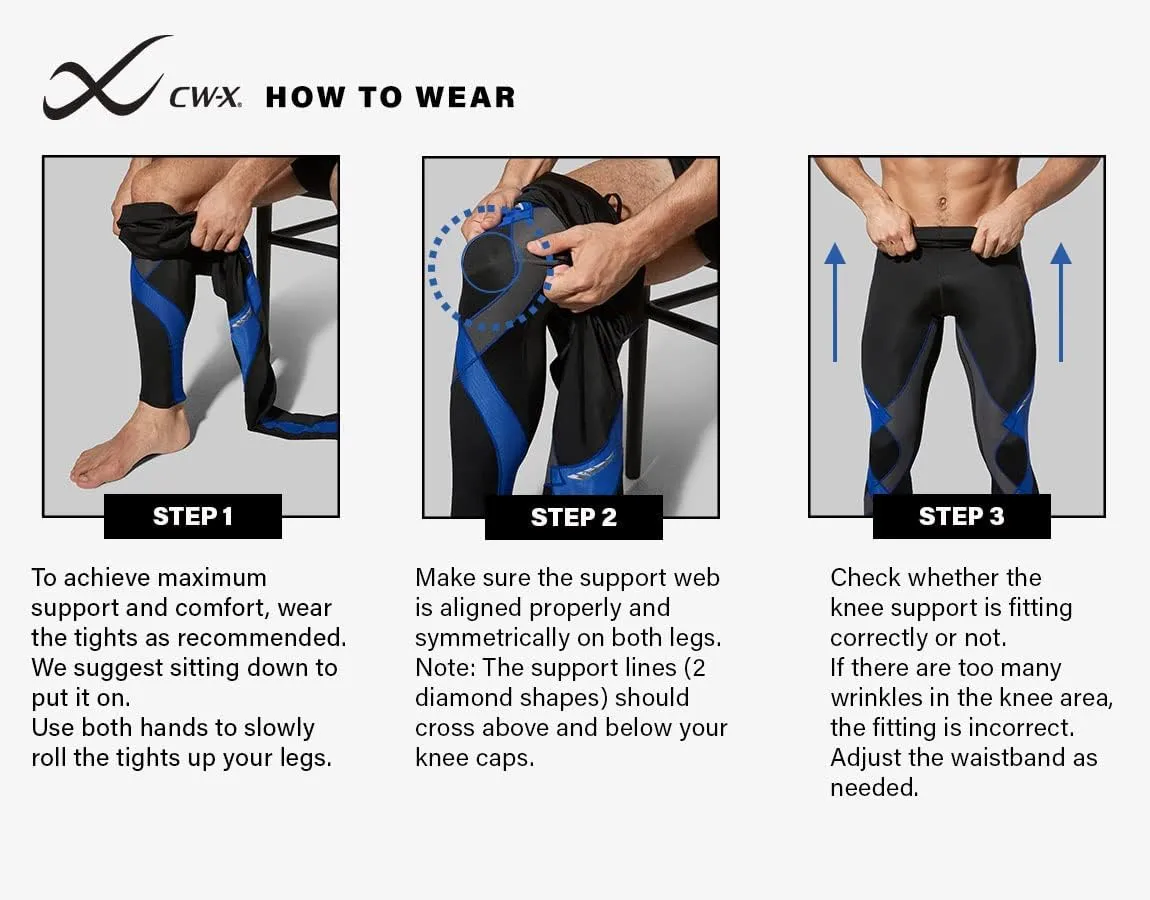 CW-X Men's Stabilyx Joint Support 3/4 Compression Tight