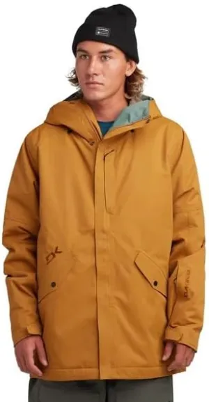 Dakine Reach 20K Insulated Parka, Water-Resistant, Hooded, Black (US, Alpha, X-Large, Regular, Regular, Golden Yellow)