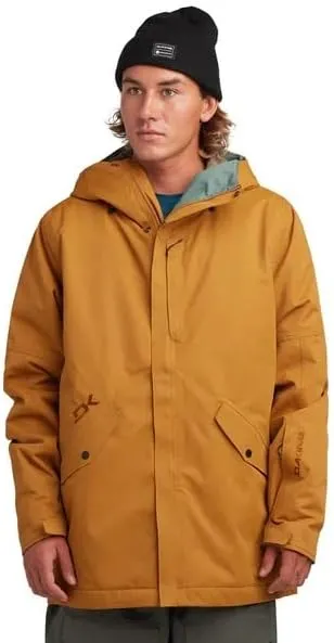Dakine Reach 20K Insulated Parka, Water-Resistant, Hooded, Black (US, Alpha, X-Large, Regular, Regular, Golden Yellow)