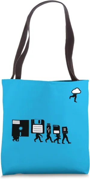 Data Storage Evolution Tote Bag