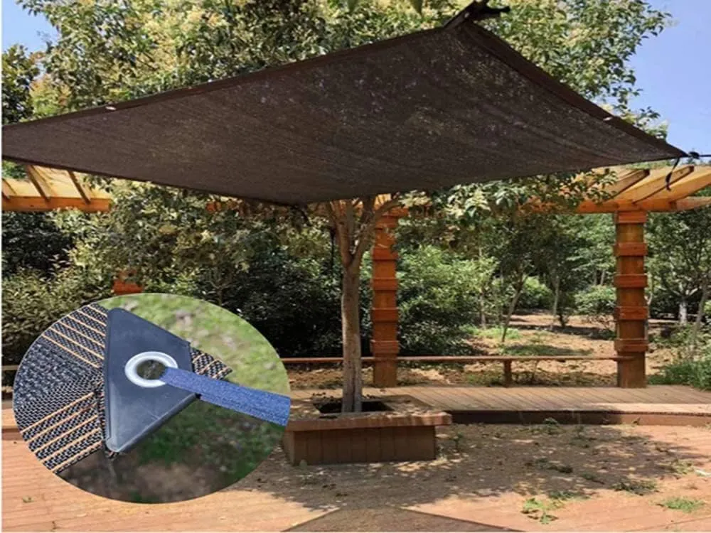 Dog Kennel Shade Cover 95% Sunblock Shade Tarp Panel Net Mesh with Grommets for Outdoor Dog House Large Pet Crate Chicken Coop, 10ft x 13ft