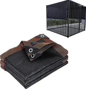 Dog Kennel Shade Cover 95% Sunblock Shade Tarp Panel Net Mesh with Grommets for Outdoor Dog House Large Pet Crate Chicken Coop, 10ft x 13ft