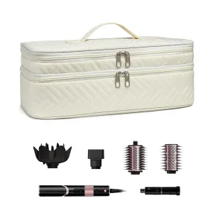 Double-Layer Carrying Case Apply to Revlon One-Step Hair Dryer, Travel Bag for Hair Volumizer/Styler,Water Resistant Storage Organizer Box,Compatible with FlexStyle Attachment (Bag Only)