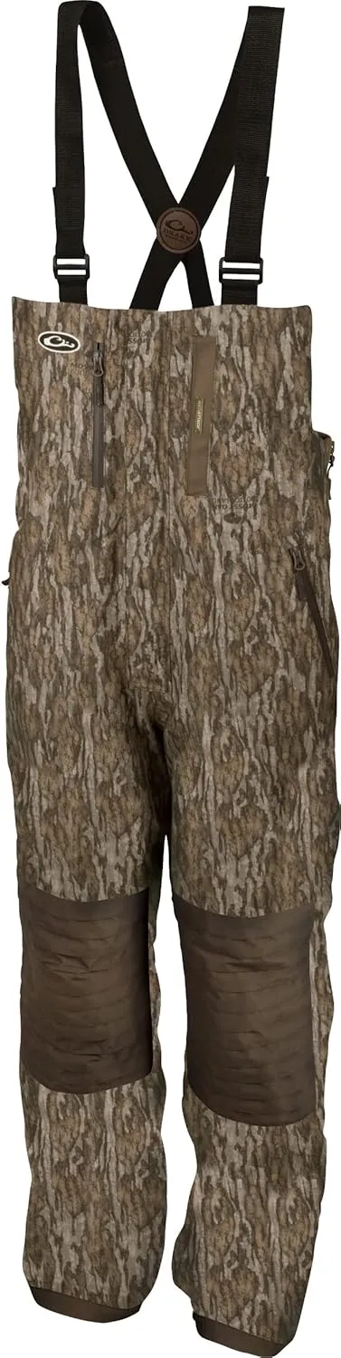 Drake Mens Guardian Elite Hunting Insulated Bib, Mossy Oak Bottomland, XXX-Large