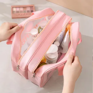 Dry Wet Separation Organizing Buggy Waterproof Portable Cosmetic Bags