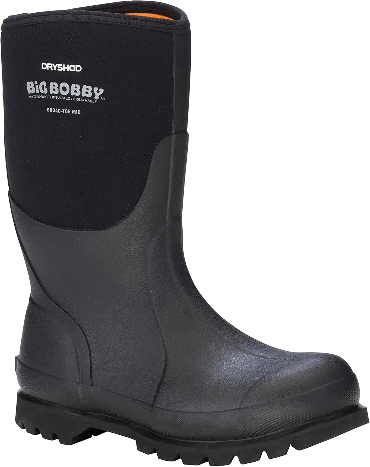 Dryshod Mens Bobby Mid Waterproof Work Work Safety Shoes Casual - Black