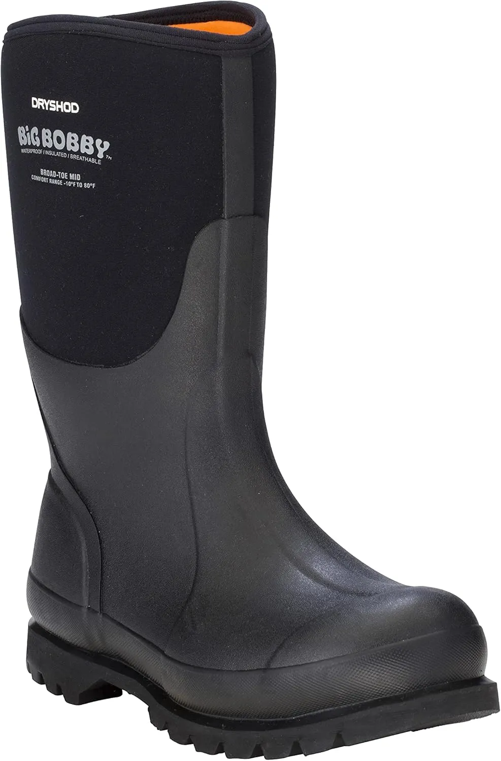 Dryshod Mens Bobby Mid Waterproof Work Work Safety Shoes Casual - Black