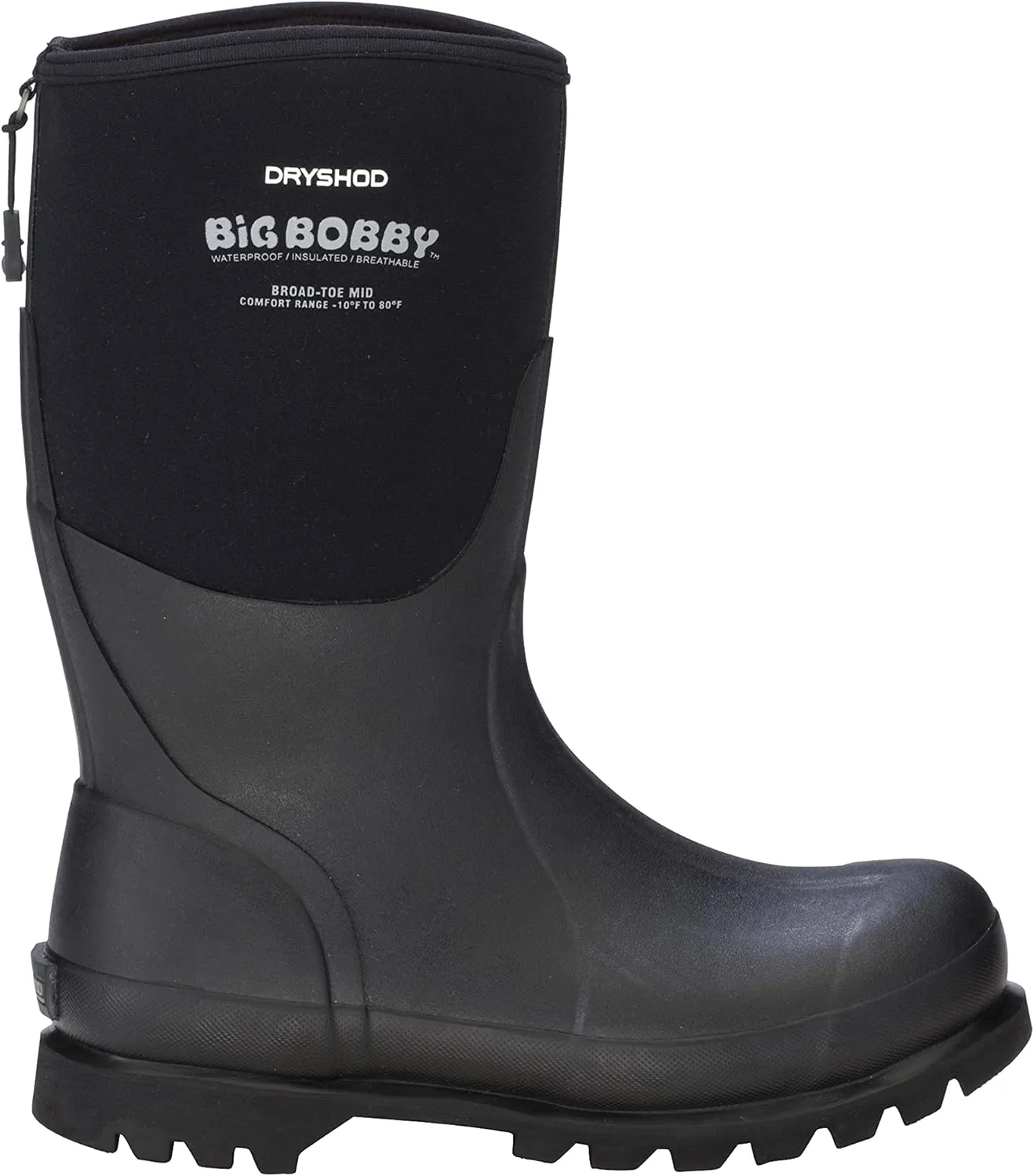 Dryshod Mens Bobby Mid Waterproof Work Work Safety Shoes Casual - Black