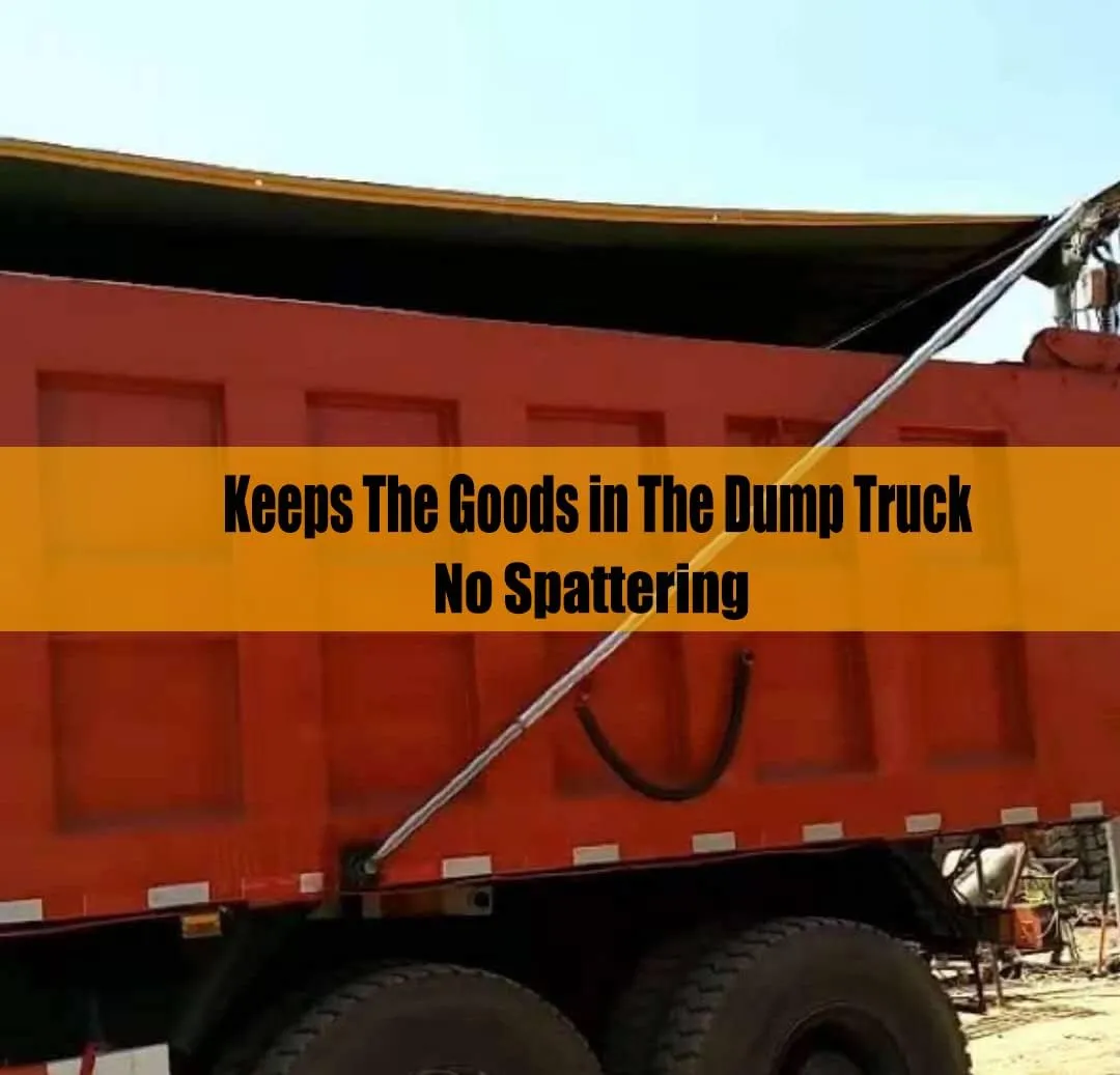 Dump Truck Mesh Tarp Tentproinc Heavy Duty Cover with 6'' Pocket Reinforced Double Needle Stitch Webbing Ripping Tearing Stop, No Rust Thicker Brass Grommets (Black, 7x18Feet)