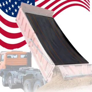 Dump Truck Mesh Tarp Tentproinc Heavy Duty Cover with 6'' Pocket Reinforced Double Needle Stitch Webbing Ripping Tearing Stop, No Rust Thicker Brass Grommets (Black, 7x18Feet)