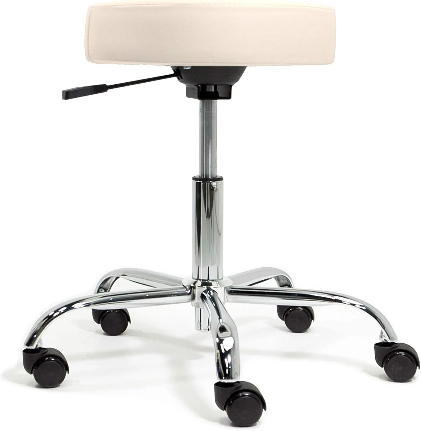 EARTHLITE Pneumatic Massage Salon Drafting Stool - No Leaking (vs. Hydraulic), Adjustable, Rolling, CFC-Free / Medical Spa Facial Chair