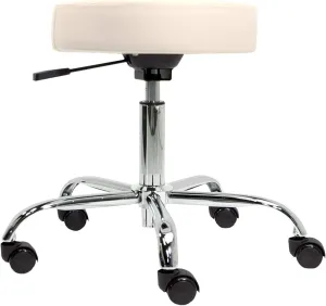 EARTHLITE Pneumatic Massage Salon Drafting Stool - No Leaking (vs. Hydraulic), Adjustable, Rolling, CFC-Free / Medical Spa Facial Chair